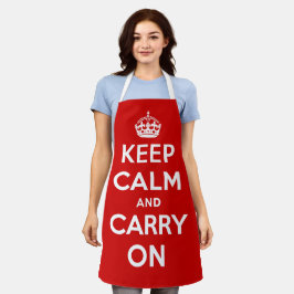 Keep Calm and Carry On Schürze