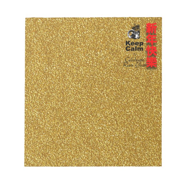 Keep Calm and Celebrate Ram year 2027 Np Notizblock (Vorderseite)