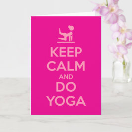 Keep Calm and Do Yoga Karte