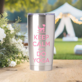 Keep Calm and Do Yoga Thermobecher
