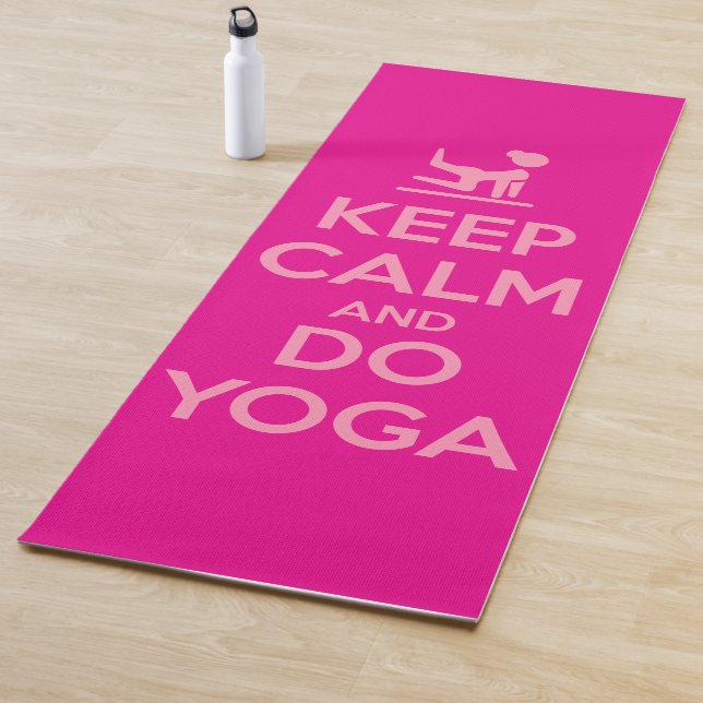 Keep Calm and Do Yoga Yogamatte (Beispiel)