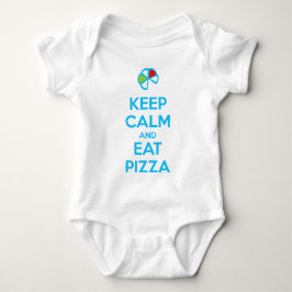 Keep Calm and Eat Pizza 1 Baby Strampler