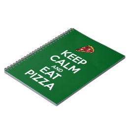 Keep Calm and Eat Pizza 2 Notizblock