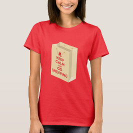 Keep Calm and Go Shopping (bag1) T-Shirt