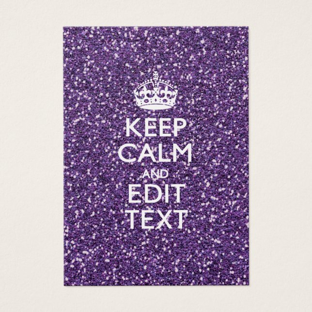 Keep Calm and Have Your Text Glamour Mauve (Vorderseite)