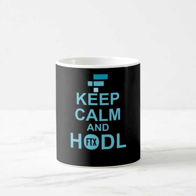 Keep Calm And Hodl FTX coin Kaffeetasse (Mittel)
