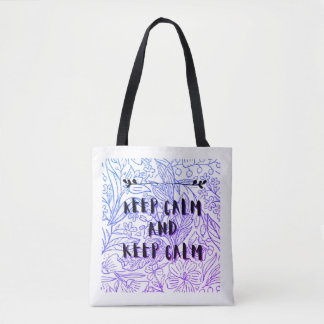 Keep calm and keep calm tasche