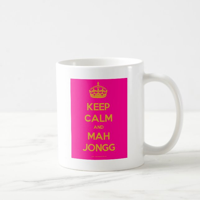 Keep-Calm-And-Mah-Jongg.pdf Kaffeetasse (Rechts)