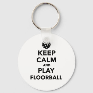 Keep calm and play Floorball Schlüsselanhänger