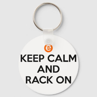 Keep Calm and Rack On Schlüsselanhänger