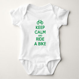 Keep Calm and Ride a Bike Baby Strampler