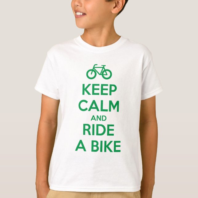 Keep Calm and Ride a Bike T-Shirt (Vorderseite)