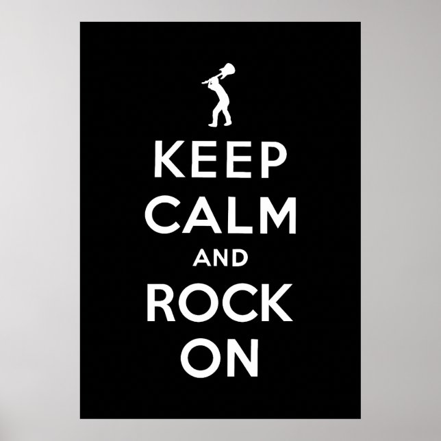 Keep calm and rock on poster (Vorne)