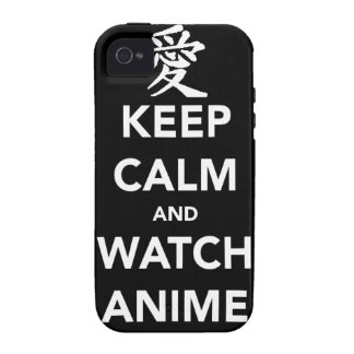 Keep Calm and Watch Anime Case-Mate iPhone 4 Cover