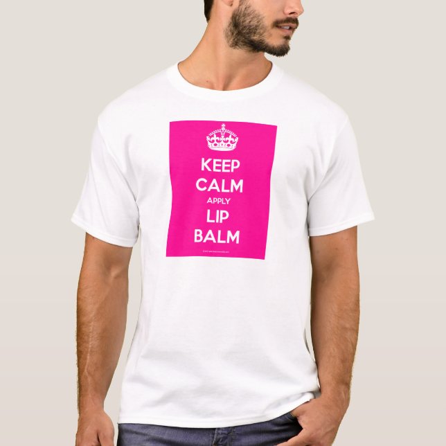 Keep-Calm-Apply-Lip-Balm.pdf T-Shirt (Vorderseite)