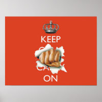 Keep Calm Carry On with Fist!