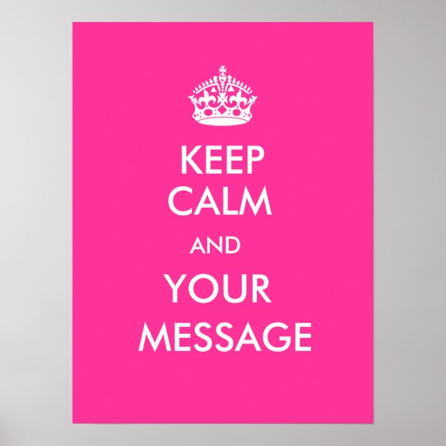 Keep Calm CustomizeABLEs Poster (Vorne)