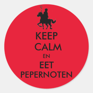 Keep Calm et Eet Pepernoot Sticker