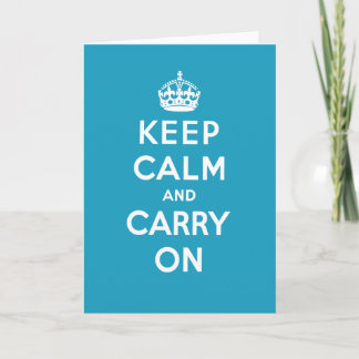 Keep Calm Grußkarte Karte