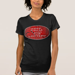 KEEP CALM i gagné LE T-shirt LOTTERY Bella