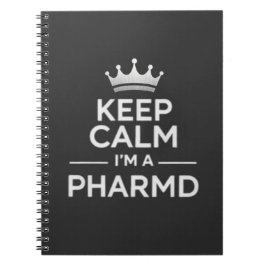 Keep Calm I’m a PharmD Funny Pharmacy Notizblock