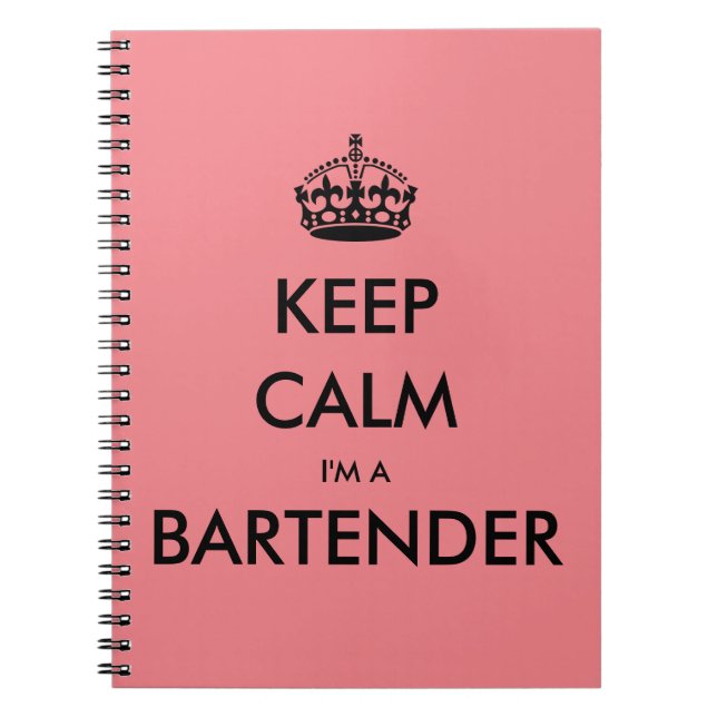 KEEP CALM I'M A BARTENDER NOTIZBLOCK (Vorderseite)