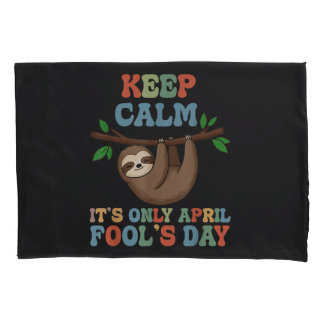 keep calm it's only April fool's day Kissenbezug