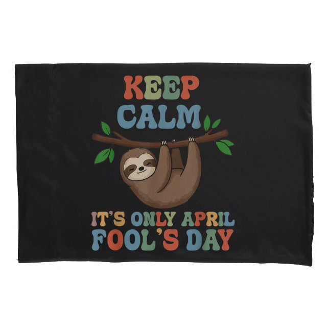 keep calm it's only April fool's day Kissenbezug (Vorderseite)