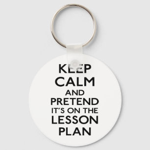 Keep Calm Lesson Plan Schlüsselanhänger