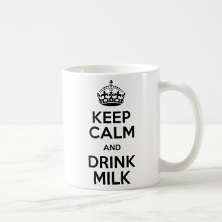 Keep Calm Milk zerteilt Kaffeetasse