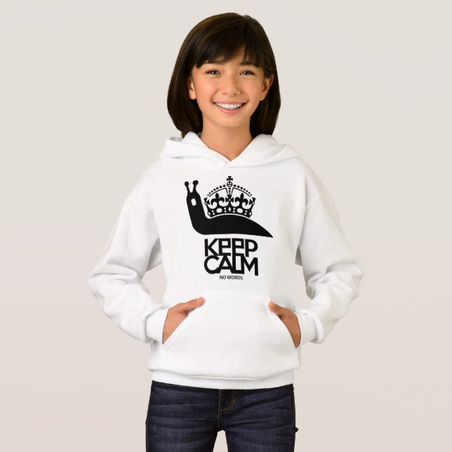 KEEP CALM NO WORDS BY MASANSER HOODIE (Vorne ganz)