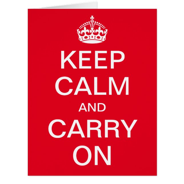 KEEP CALM personnalisé et CARRY ON - mots blancs (Devant)