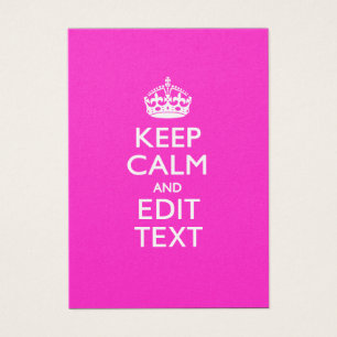 KEEP CALM PERSONNALISÉ ET Éditer du texte en rose