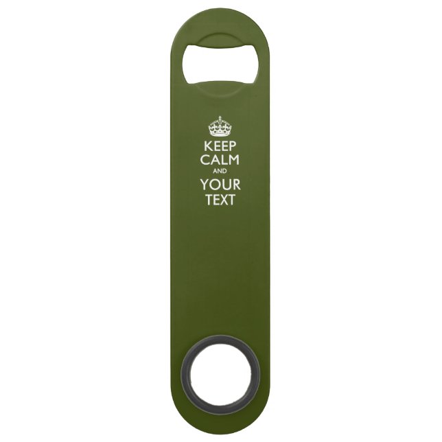 KEEP CALM PERSONNALISÉ ET Éditer du texte sur Oliv (Devant)