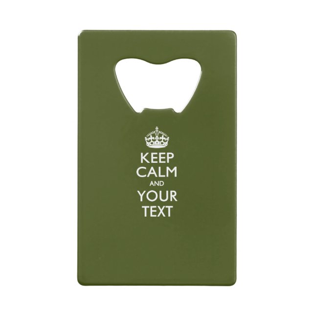 KEEP CALM PERSONNALISÉ ET Éditer du texte sur Oliv (Devant)