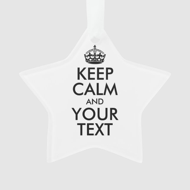 KEEP CALM personnalisé et votre texte (devant)