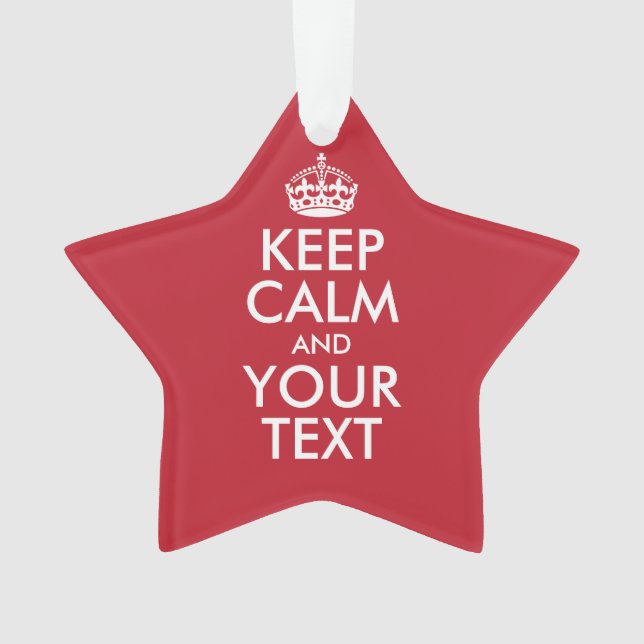 KEEP CALM personnalisé et votre texte (devant)