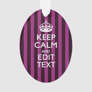 KEEP CALM personnalisé et votre texte en rose