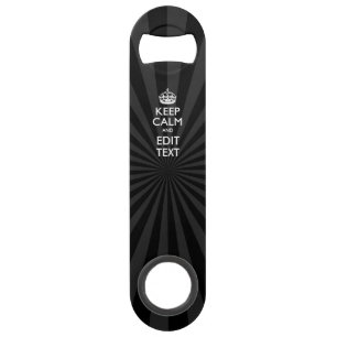 KEEP CALM personnalisé et votre texte sur Sunburst