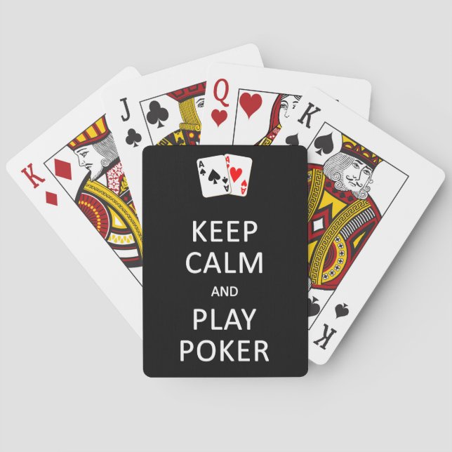 Keep Calm & Play Poker playing cards Spielkarten (Rückseite)