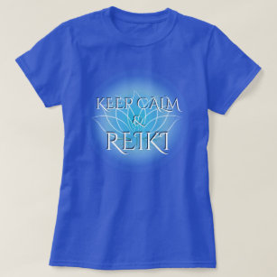 "Keep Calm & Reiki" avec T-Shirt Fleur Lotus