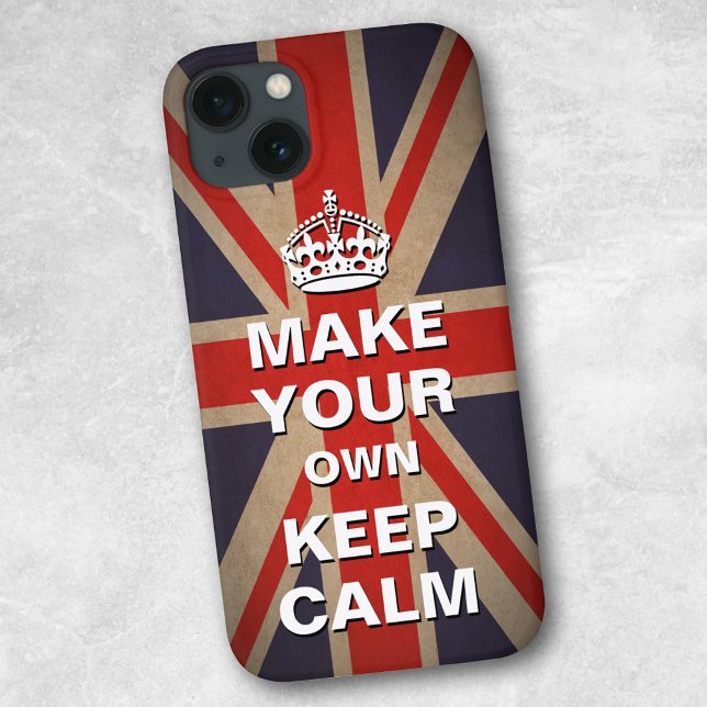 Keep Calm Vorlage - Union Jack iPhone-Hülle Case-Mate iPhone Hülle (Von Creator hochgeladen)