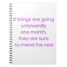 Keep calm, wait till next month notizblock