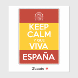 Keep Calm y que viva España Aufkleber