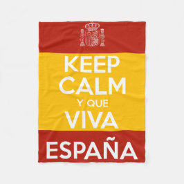 Keep Calm y que viva España Fleecedecke