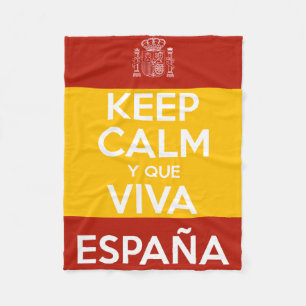 Keep Calm y que viva España Fleecedecke