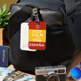 Keep Calm y que viva España Gepäckanhänger