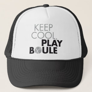 Keep cool, play boule truckerkappe