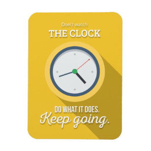 Keep Gehen passen nicht die Uhr auf sich gelb zu Magnet