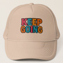 "KEEP GOING - Motivational Bold Colorful Typograph